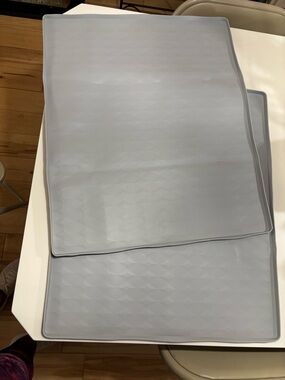 Silicone Non-Slip Washer/Dryer Mats - Light Gray